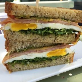 Gluten-free breakfast sandwich from Lilac Patisserie